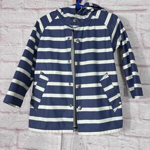 Primary Kids Striped Raincoat Size 2/3